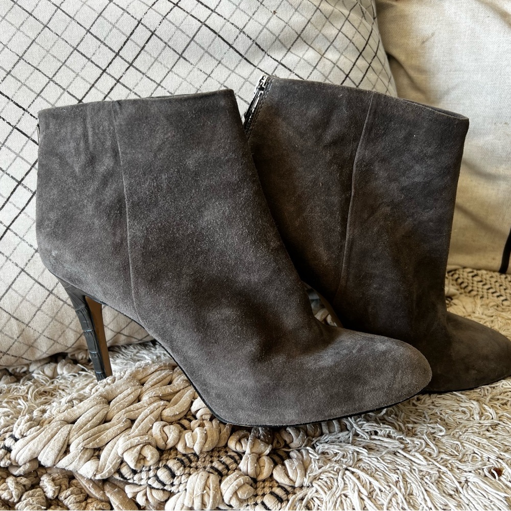 Gray Suede SamEdelman  booties